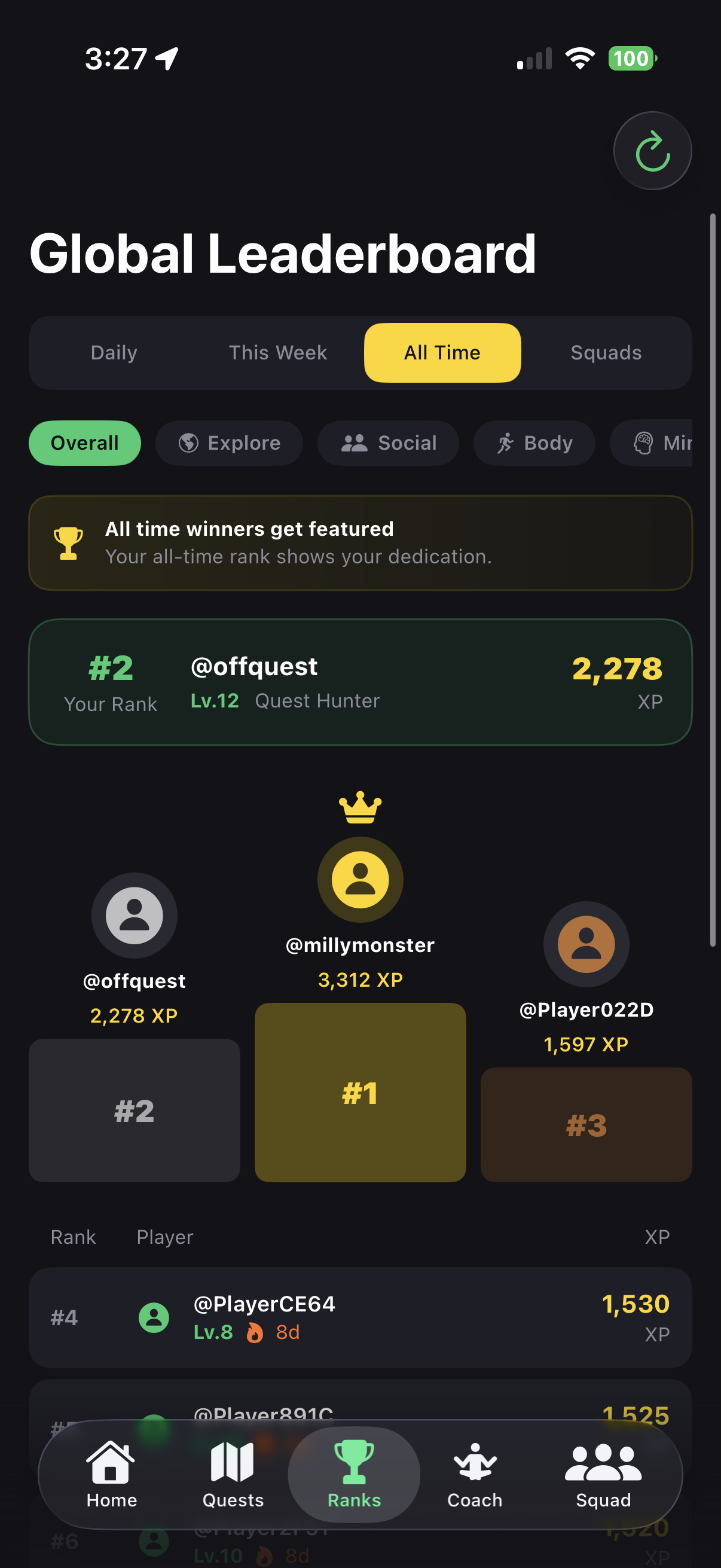 Leaderboard
